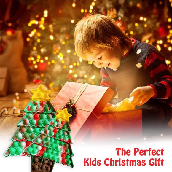 Popping easter bubble pop | Tree Red Christmas Pop It Fidget Toys - Picture 7 of 8